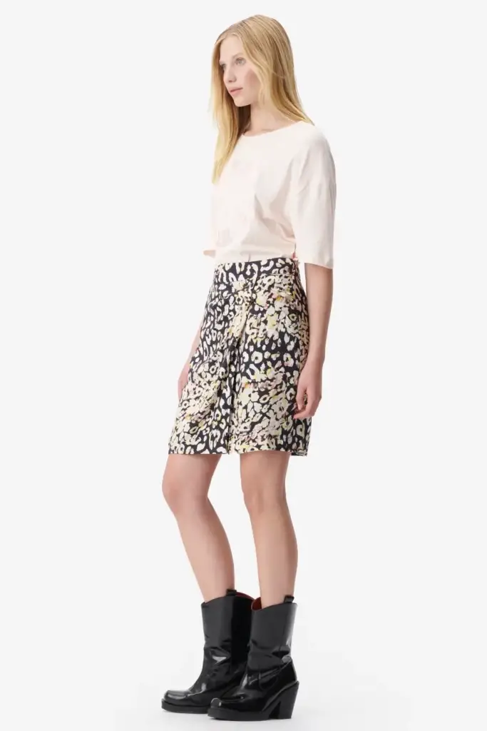 Lala Berlin Skirt Saraya viscose floral leo Osterangebot