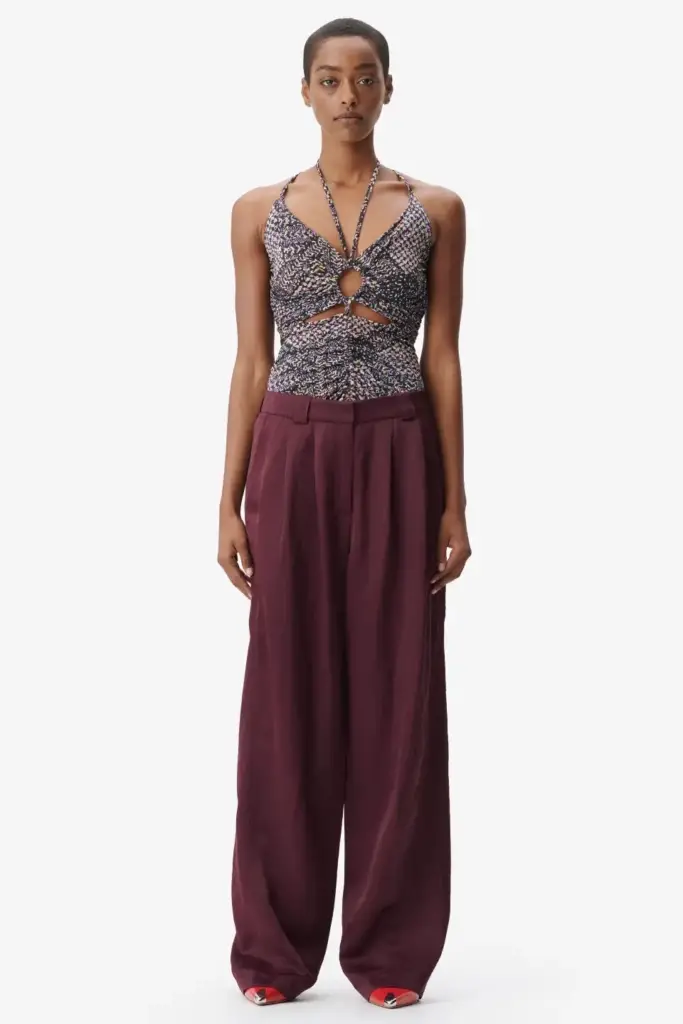 Lala Berlin Pants Pevella viscose/linen blend fudge Valentinstagsangebot