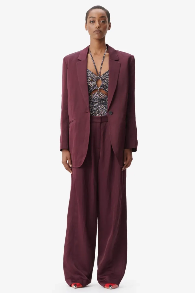 Lala Berlin Pants Pevella viscose/linen blend fudge Valentinstagsangebot