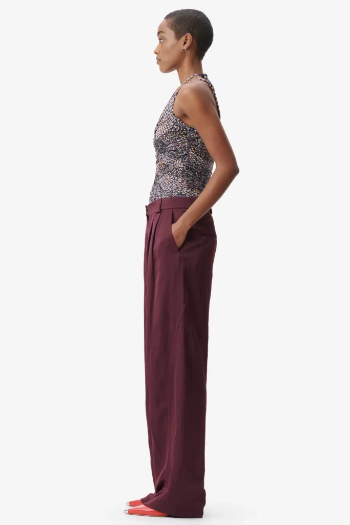 Lala Berlin Pants Pevella viscose/linen blend fudge Valentinstagsangebot