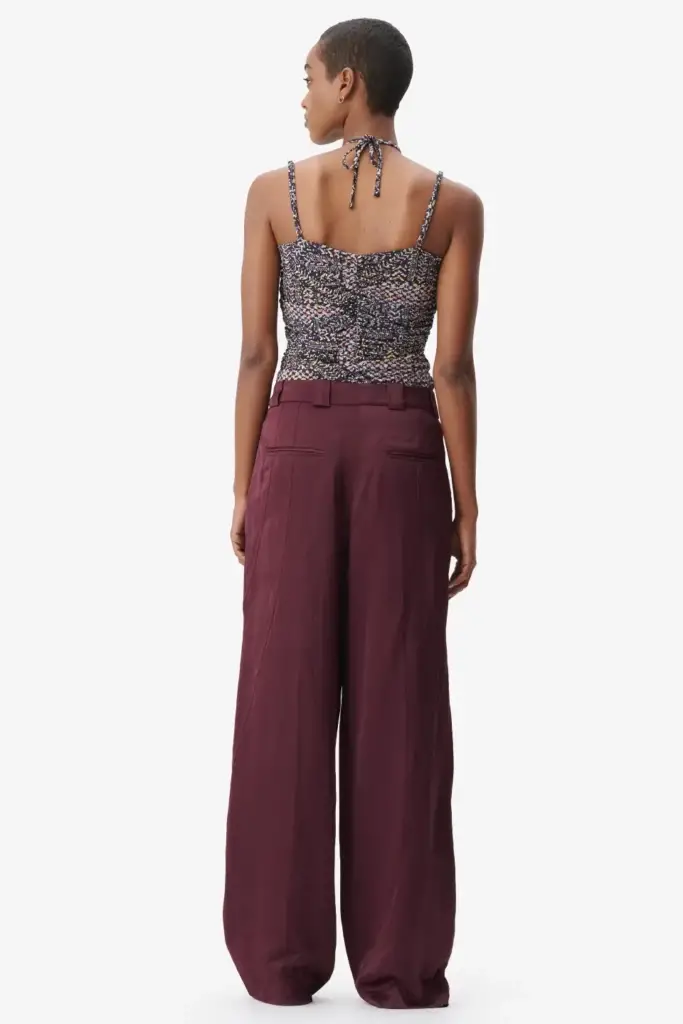 Lala Berlin Pants Pevella viscose/linen blend fudge Valentinstagsangebot
