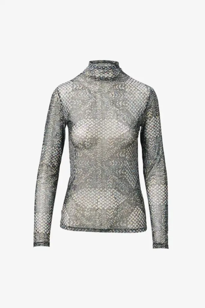 Lala Berlin Longsleeve Carolyn polyester mix heritage star black Jubiläumsangebot