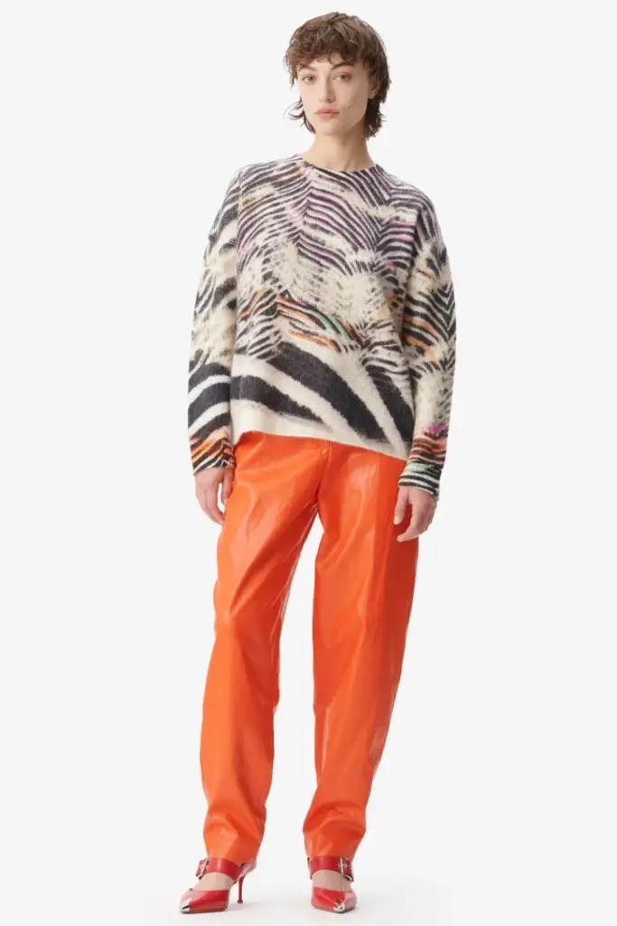 Lala Berlin Jumper Kacylito wool mix zebra shibori Online Outlet
