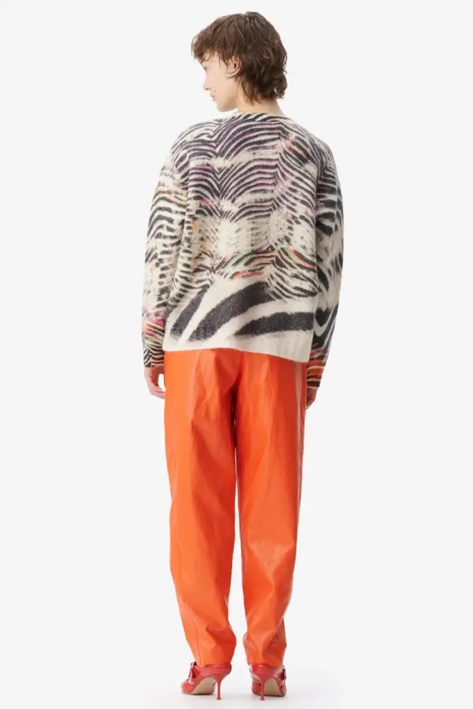 Lala Berlin Jumper Kacylito wool mix zebra shibori Online Outlet