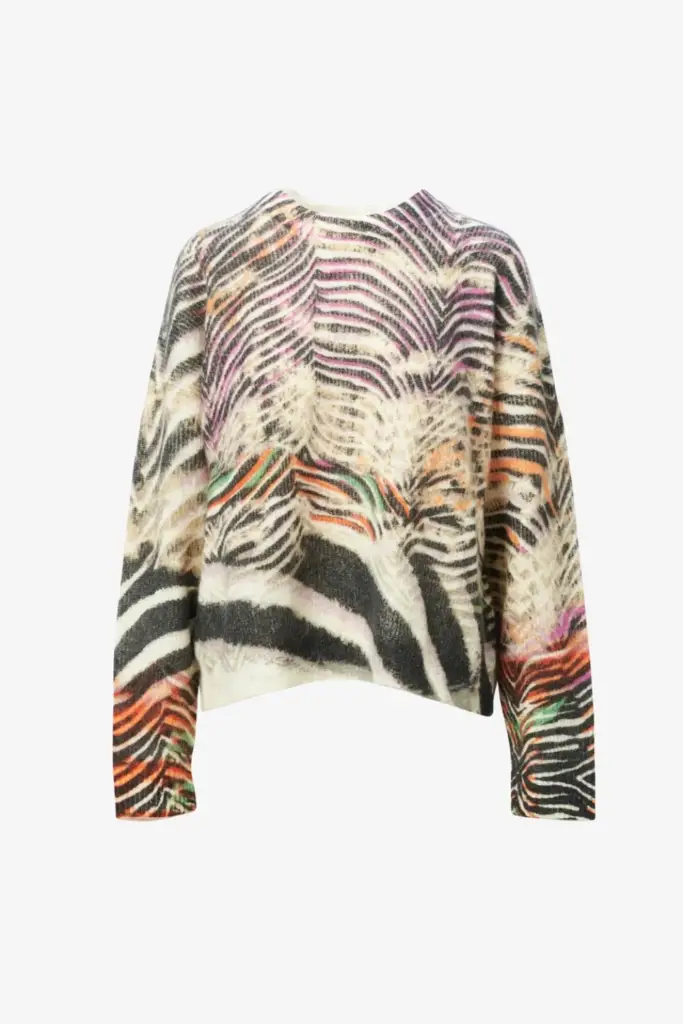 Lala Berlin Jumper Kacylito wool mix zebra shibori Online Outlet