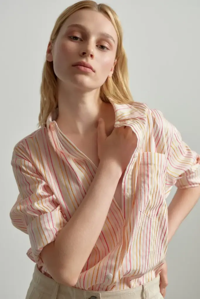 Lala Berlin Blouse Biloxi cotton mix multicolor stripe Bestseller