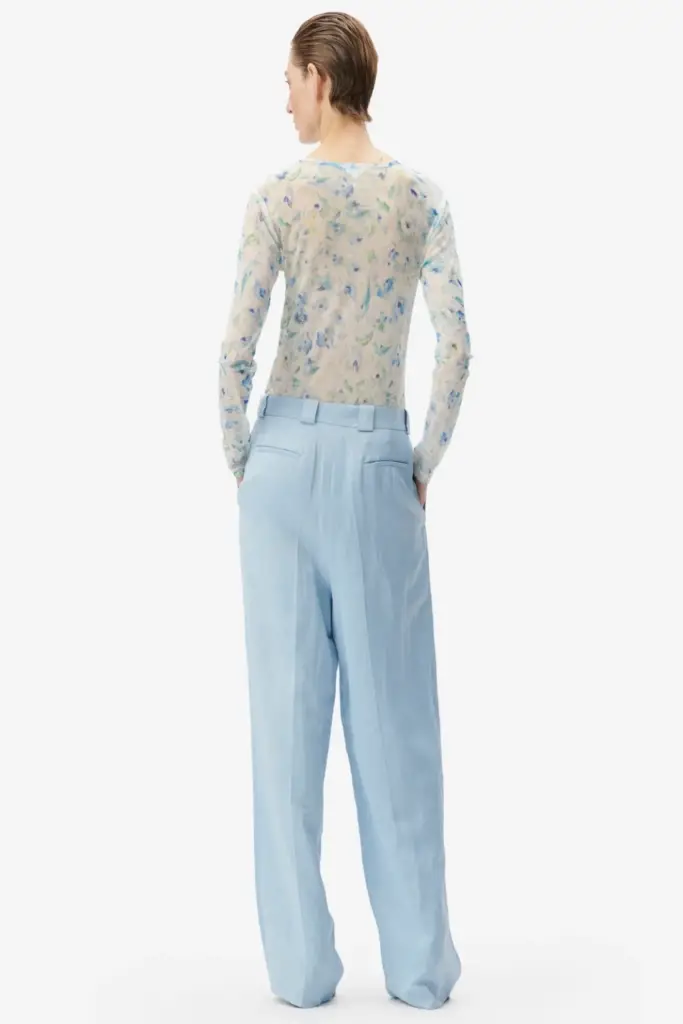 Lala Berlin Longsleeve Caro polyester mix sky leo love Sonderangebote