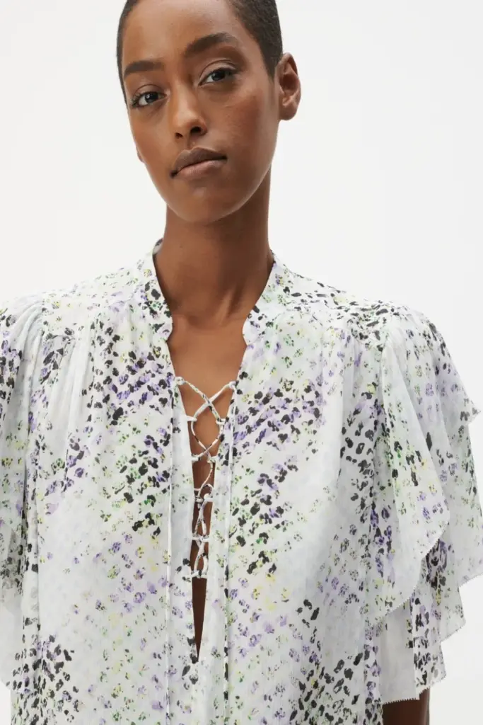 Lala Berlin Top Tenya viscose dotty heritage Riesige Ersparnisse