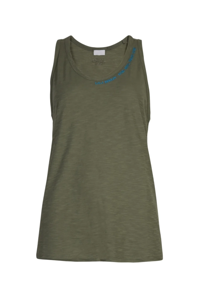 Lala Berlin Tank Top Tara cotton olive Tiefpreis