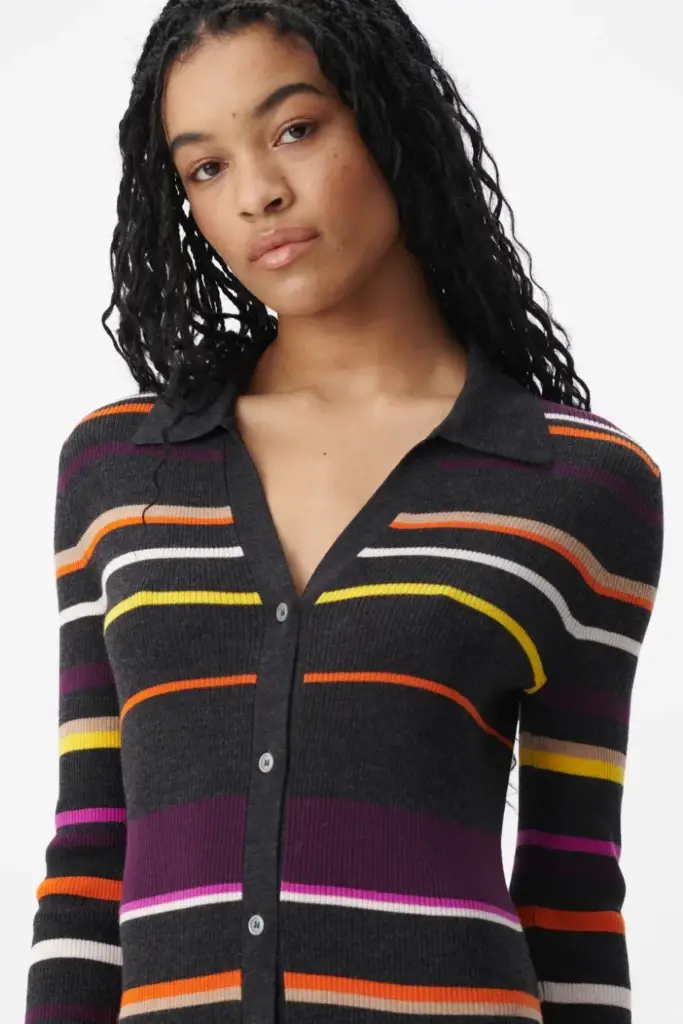 Lala Berlin Cardigan Kalliani wool multicolor stripe Wochenangebot