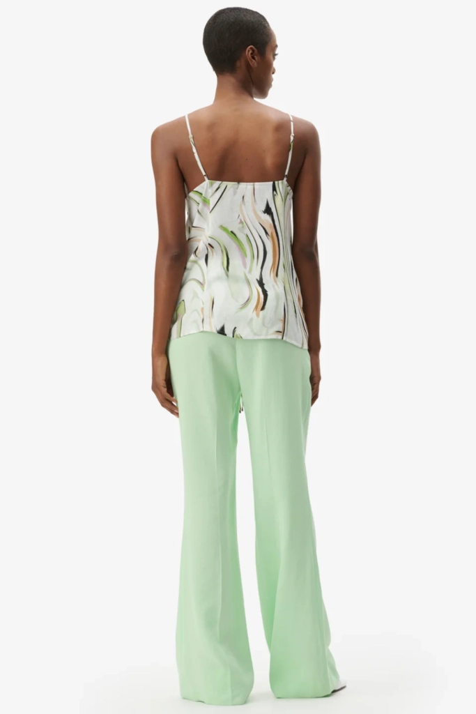 Lala Berlin Top Tiko viscose marble wave green Letzte 3 Tage