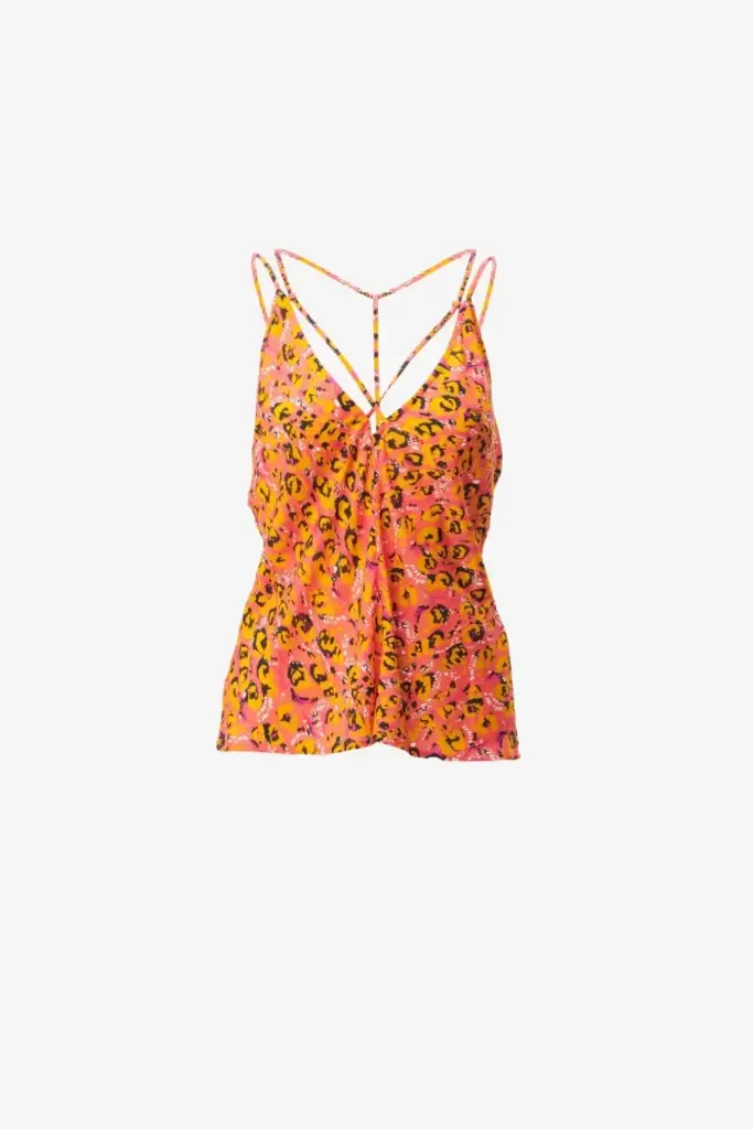 Lala Berlin Top Toana viscose leo pink Sonderangebot der Fabrik