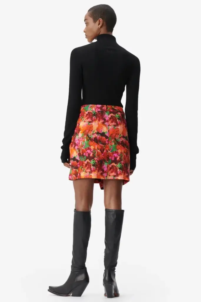 Lala Berlin Skirt Solea viscose shibori flower Nur noch ein Tag übrig