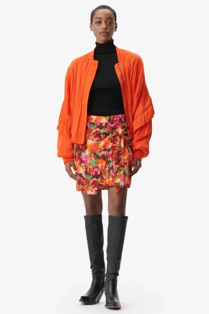 Lala Berlin Skirt Solea viscose shibori flower Nur noch ein Tag übrig