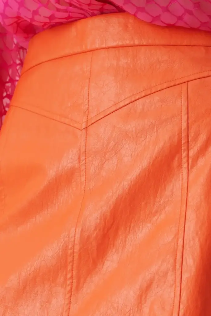 Lala Berlin Skirt Skyla viscose mix paprika Super Rabatt