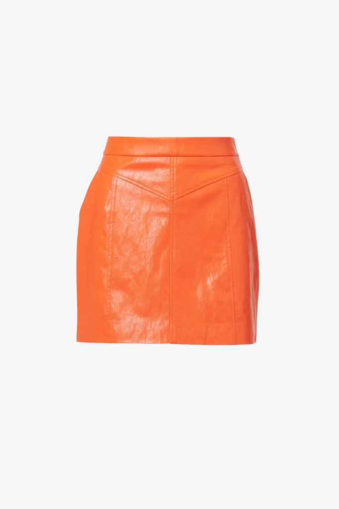 Lala Berlin Skirt Skyla viscose mix paprika Super Rabatt