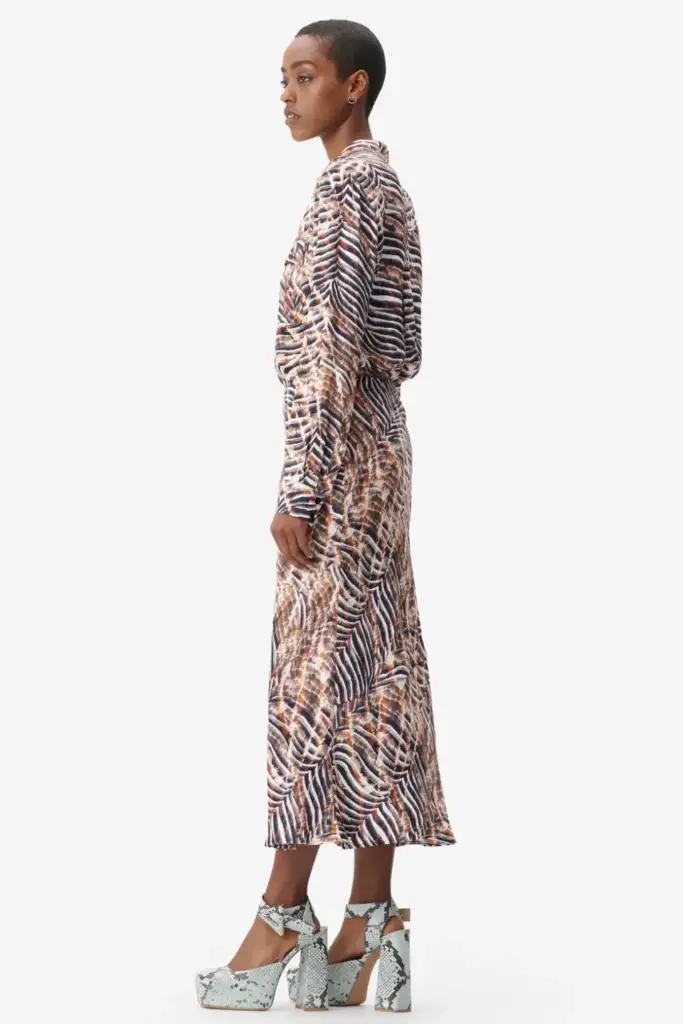 Lala Berlin Skirt Sasa viscose zebra shibori Kostenloser Versand international