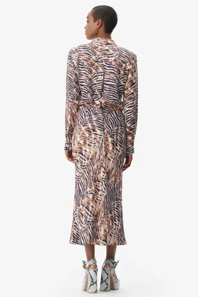 Lala Berlin Skirt Sasa viscose zebra shibori Kostenloser Versand international