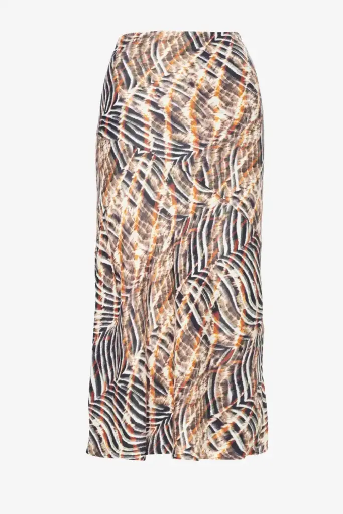 Lala Berlin Skirt Sasa viscose zebra shibori Kostenloser Versand international