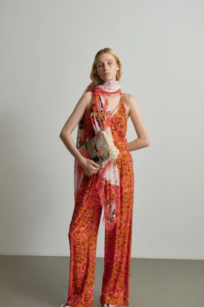 Lala Berlin Pants Perla viscose leo pink 50% Rabatt für begrenzte Zeit