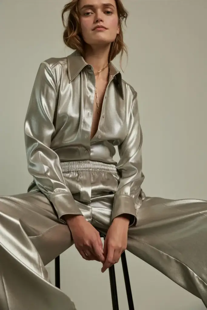 Lala Berlin Pants Perilla polyester silver Rabatte dieses Monats