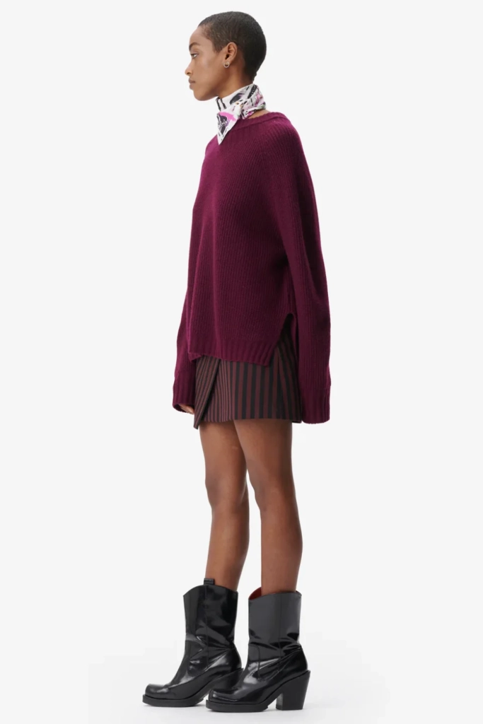 Lala Berlin Jumper Kaleva wool mix fudge Günstiger Verkauf