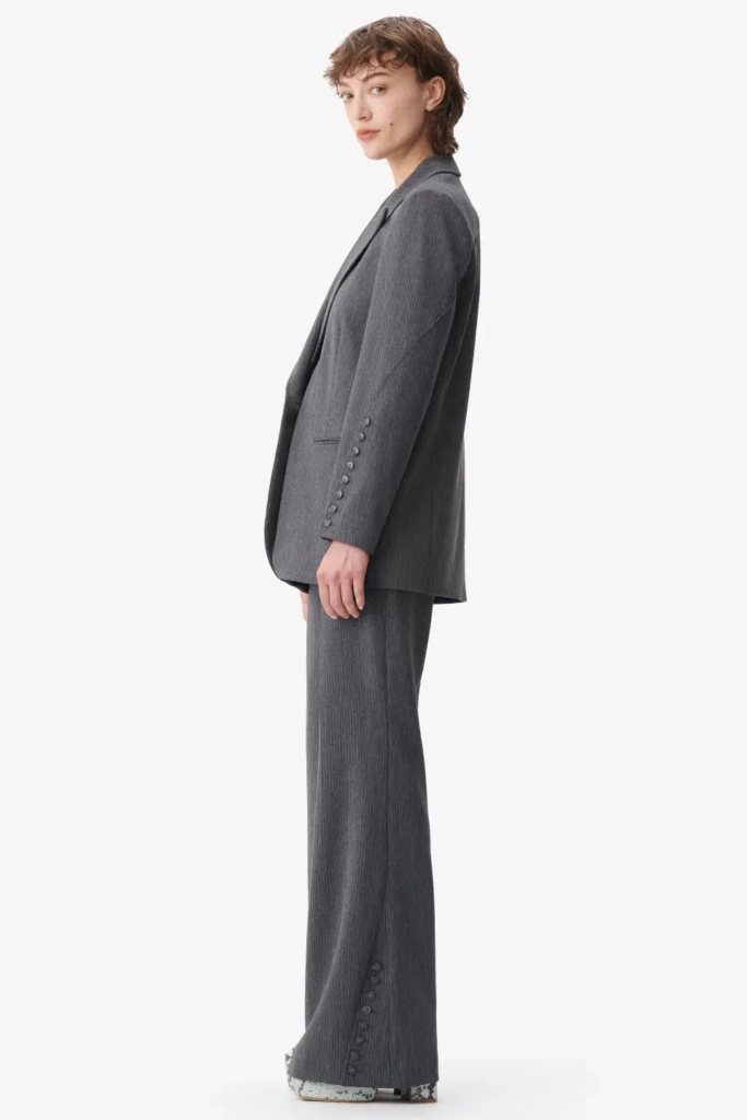 Lala Berlin Jacket Jula polyester mix anthracite stripe Limitierter Zeitrabatt