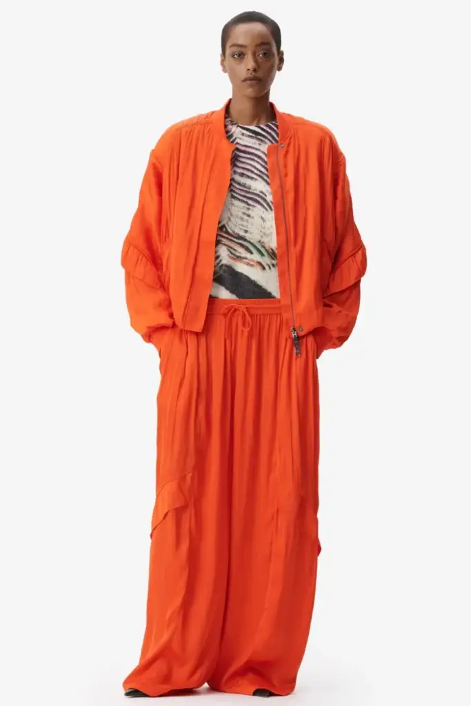 Lala Berlin Jacket Jordi polyester mix paprika Fabrik Onlineshop