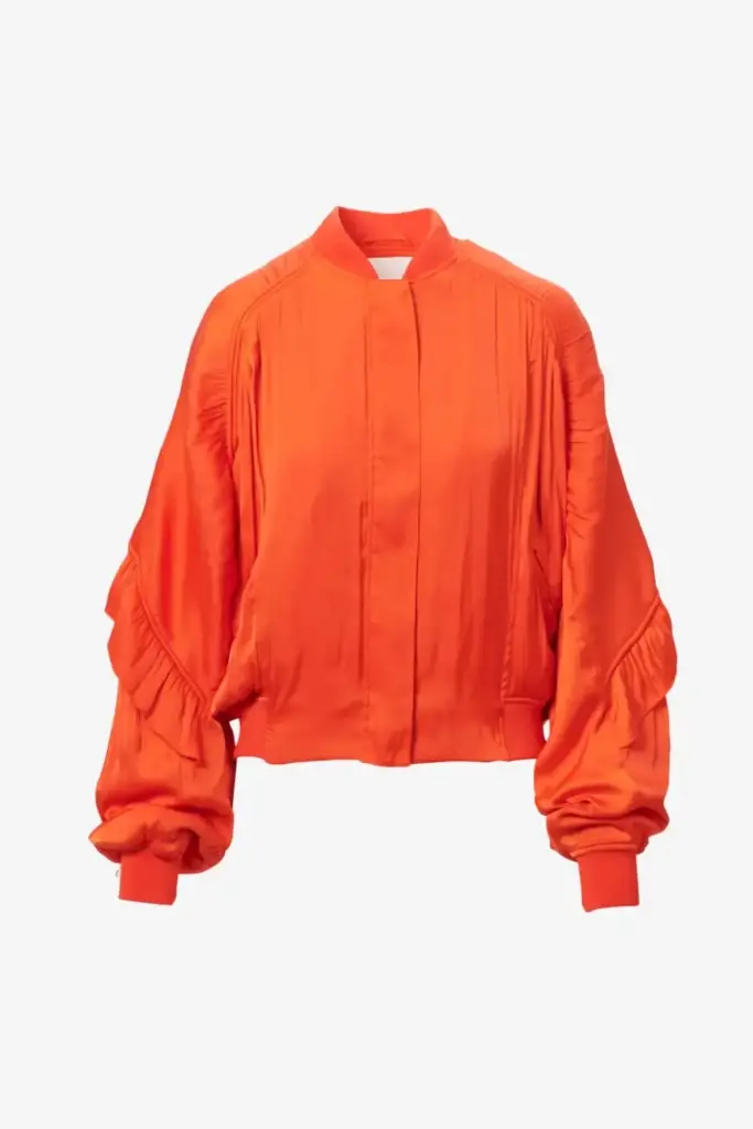 Lala Berlin Jacket Jordi polyester mix paprika Fabrik Onlineshop