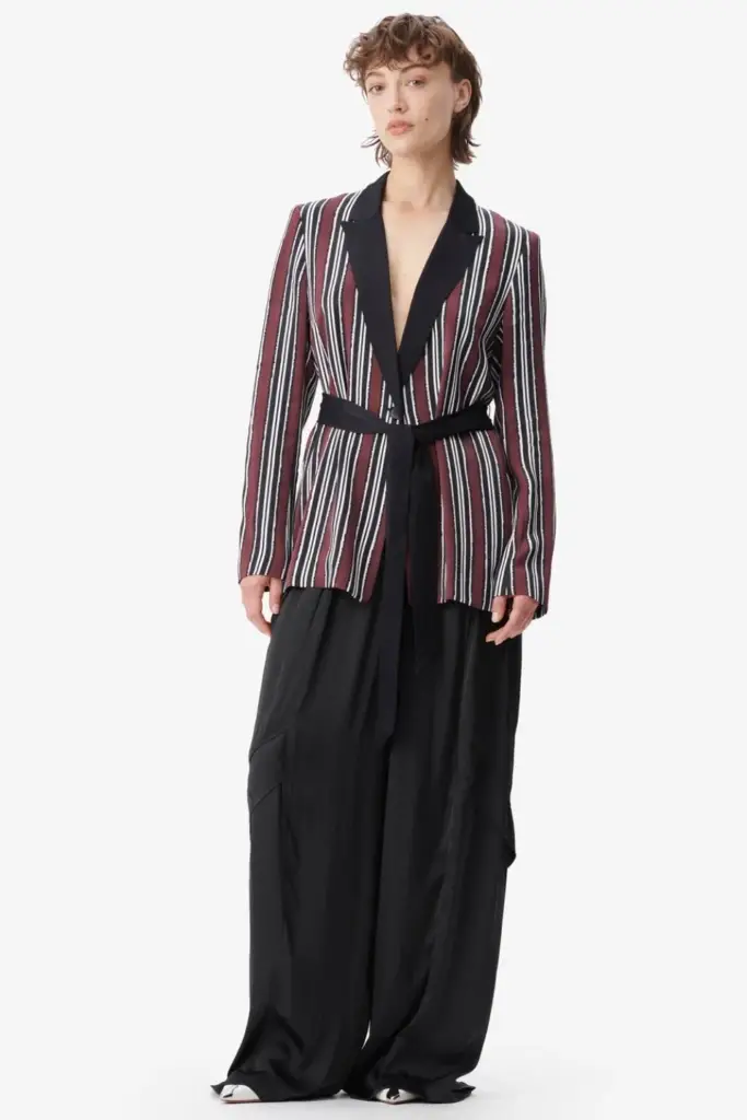 Lala Berlin Jacket Jella viscose shibori stripe Fabrikpreis