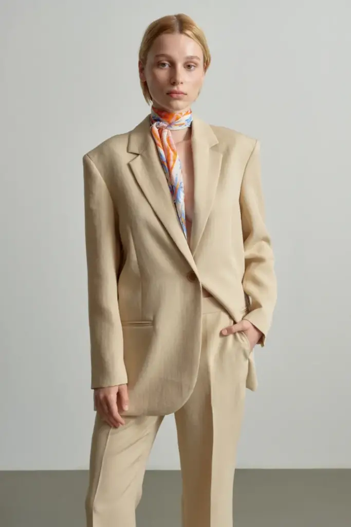 Lala Berlin Jacket Janet viscose mix sesame Sonderangebot