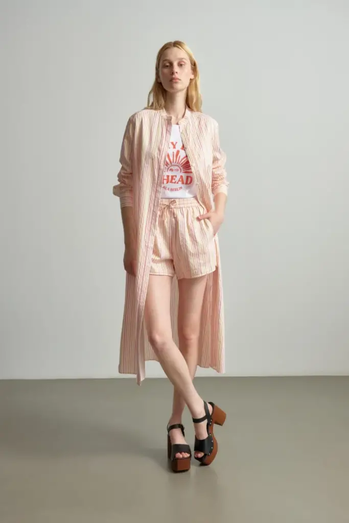 Lala Berlin Dress Dune cotton mix multicolor stripe Günstig kaufen