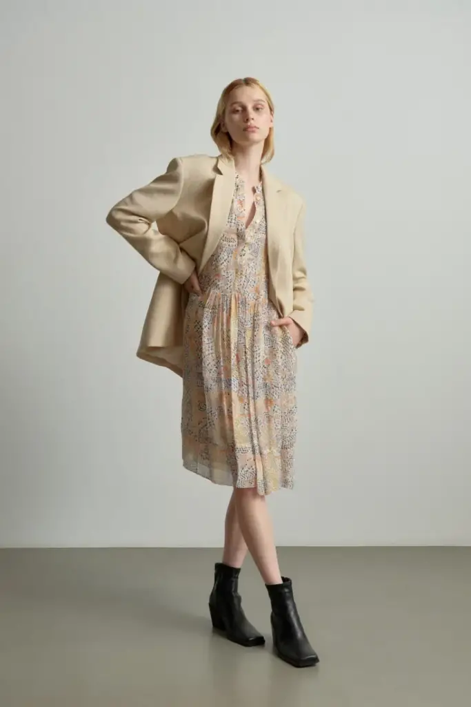 Lala Berlin Dress Dirka viscose heritage garden Flash Sale