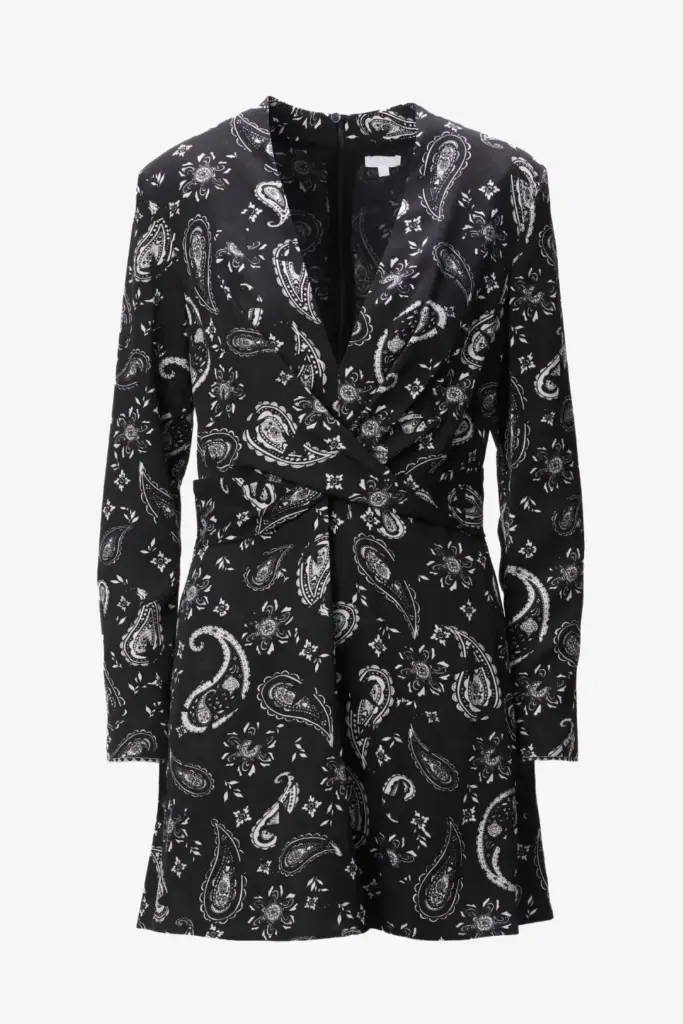 Lala Berlin Dress Dine viscose paisley stars Online Shopping