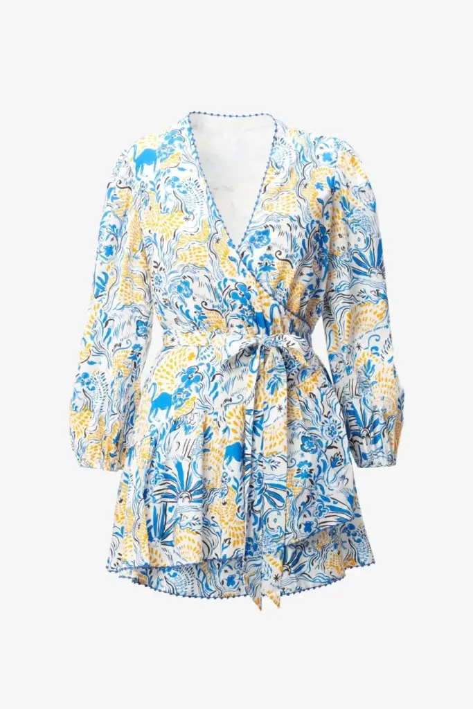 Lala Berlin Dress Dilovan linen/viscose blend magic garden day Exklusivangebot