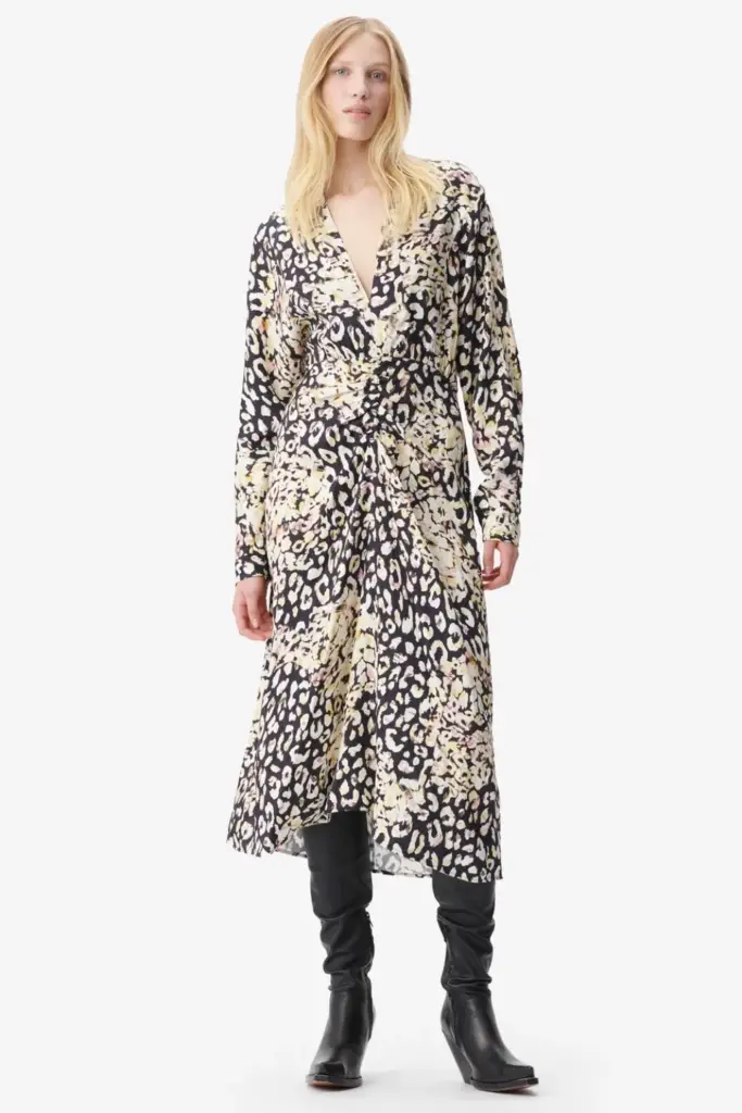Lala Berlin Dress Diala viscose floral leo Saisonschlussverkauf