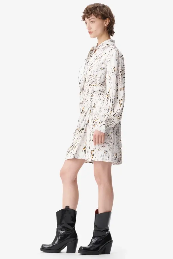 Lala Berlin Dress Devrina viscose stripy leo Black Friday