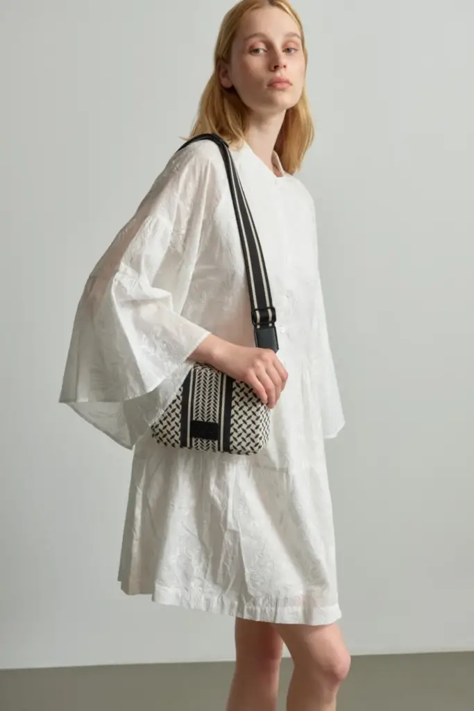 Lala Berlin Dress Delmar cotton embroidery white Osterangebot