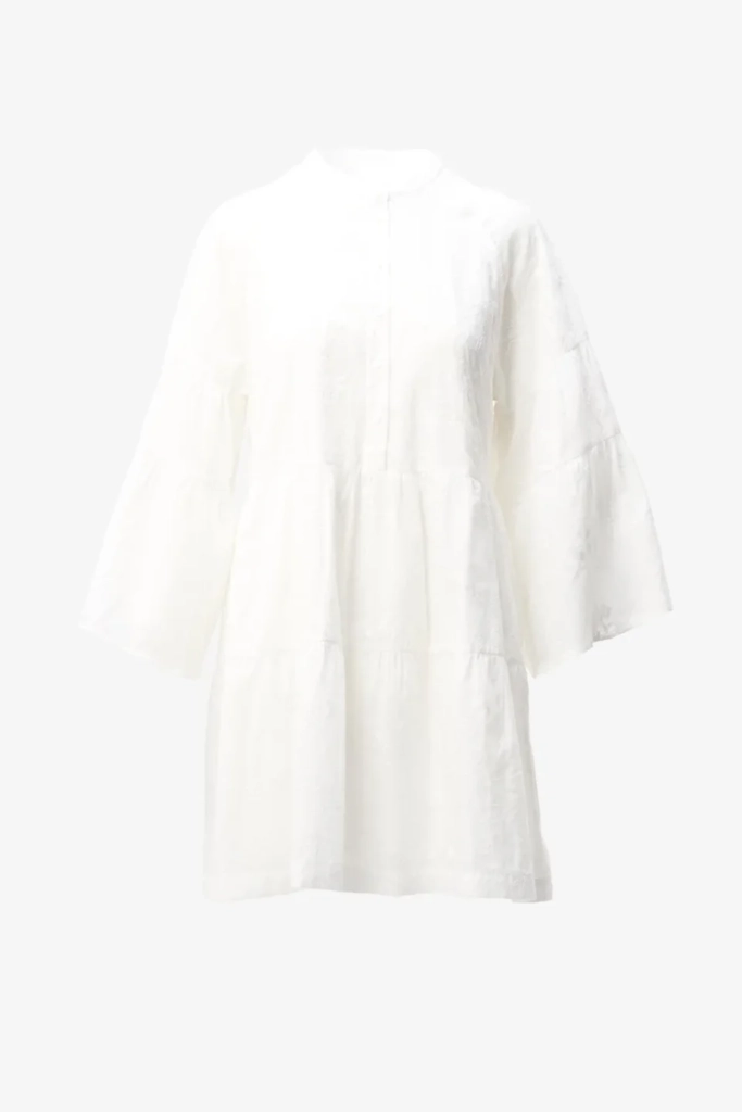Lala Berlin Dress Delmar cotton embroidery white Osterangebot