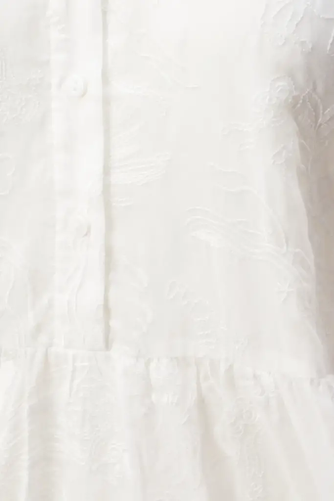 Lala Berlin Dress Delmar cotton embroidery white Osterangebot