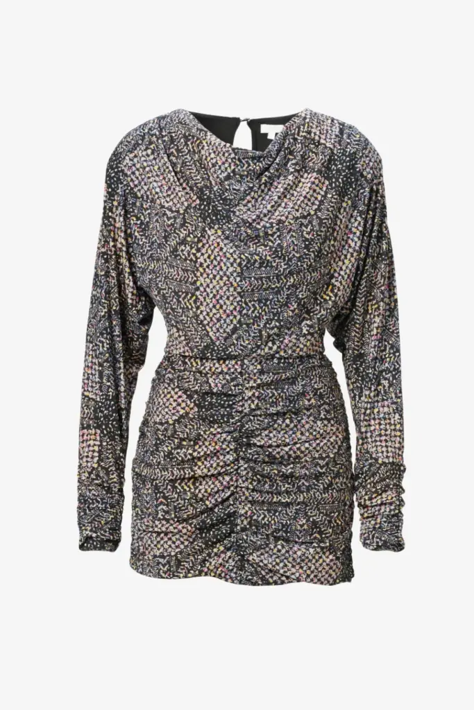 Lala Berlin Dress Danka viscose mix heritage star black Lagerräumung