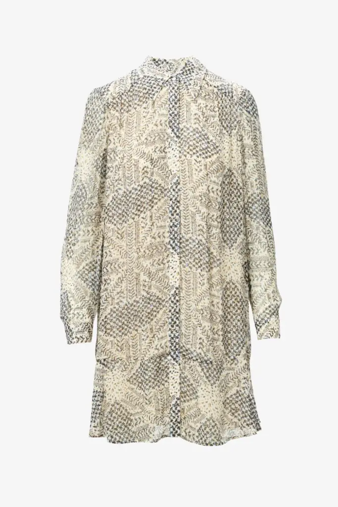 Lala Berlin Dress Dandara viscose heritage off white Heißer Verkauf
