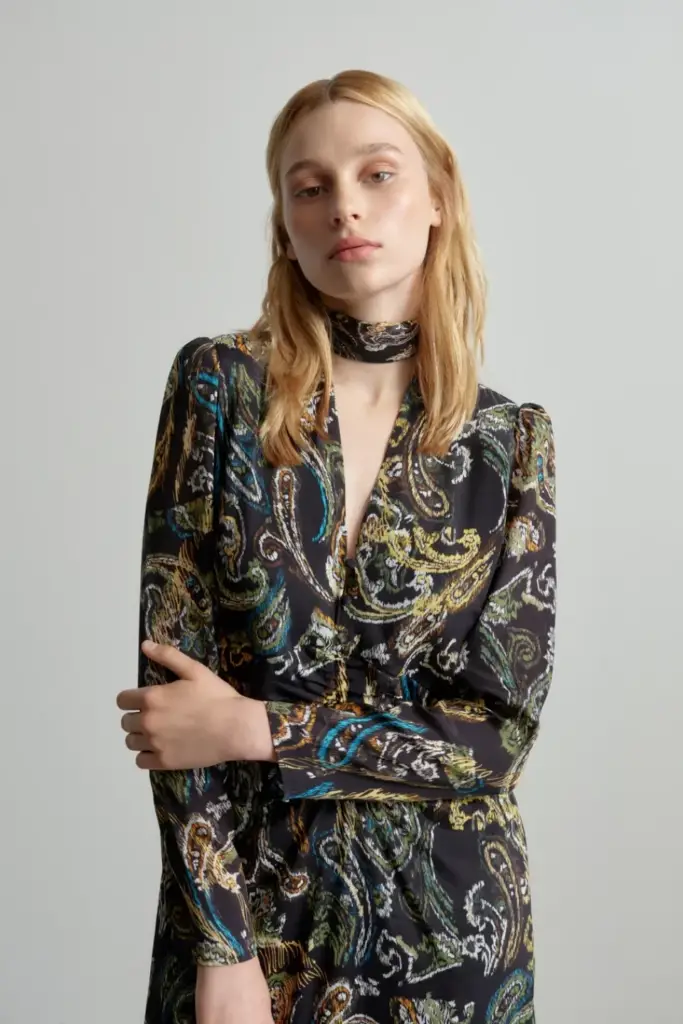 Lala Berlin Dress Damaso viscose/silk blend paisley park Top Angebot