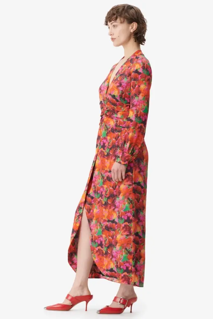 Lala Berlin Dress Damala viscose/silk blend shibori flower Neueste Mode