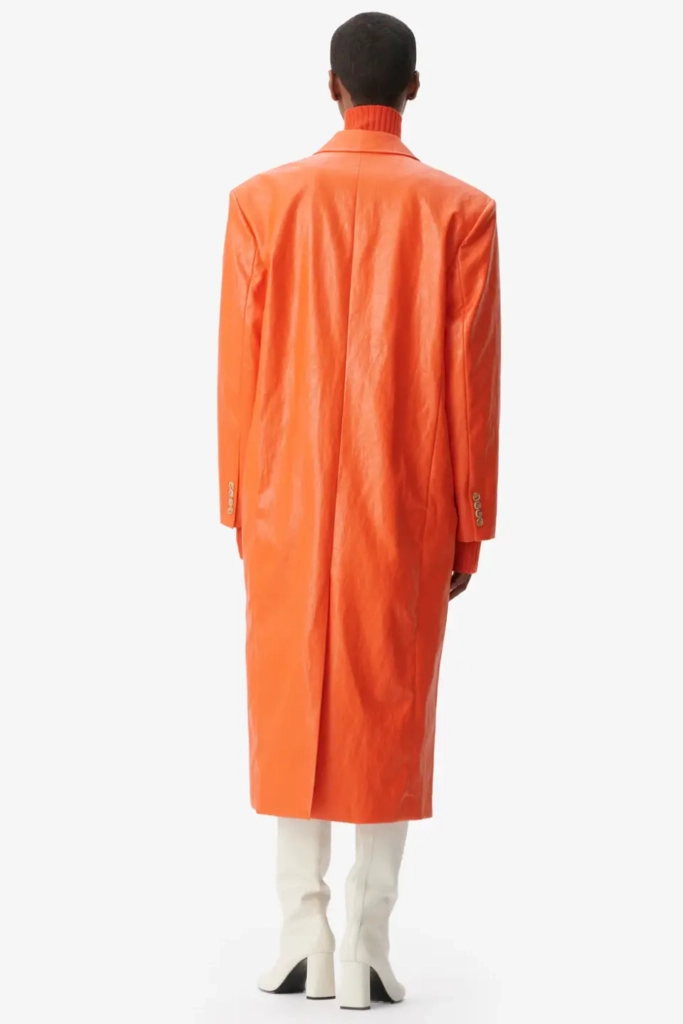 Lala Berlin Coat Odith viscose mix paprika Räumungsverkauf