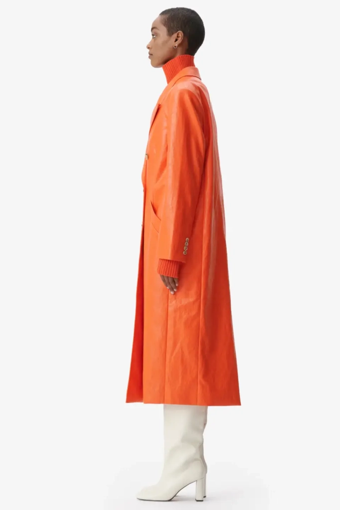 Lala Berlin Coat Odith viscose mix paprika Räumungsverkauf