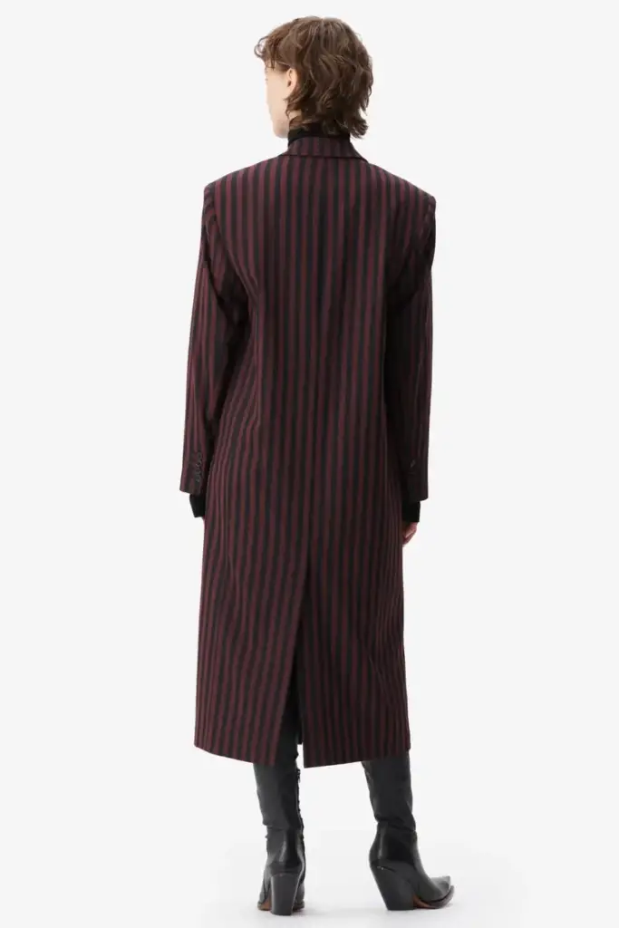 Lala Berlin Coat Odith polyester mix stripe fudge Kauf eins, bekomm eins gratis