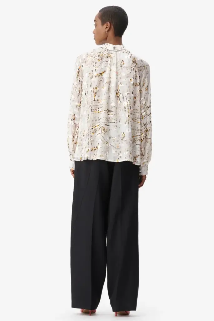 Lala Berlin Blouse Brynn viscose mix stripy leo Tiefpreis