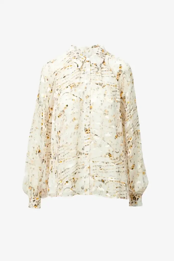 Lala Berlin Blouse Brynn viscose mix stripy leo Tiefpreis