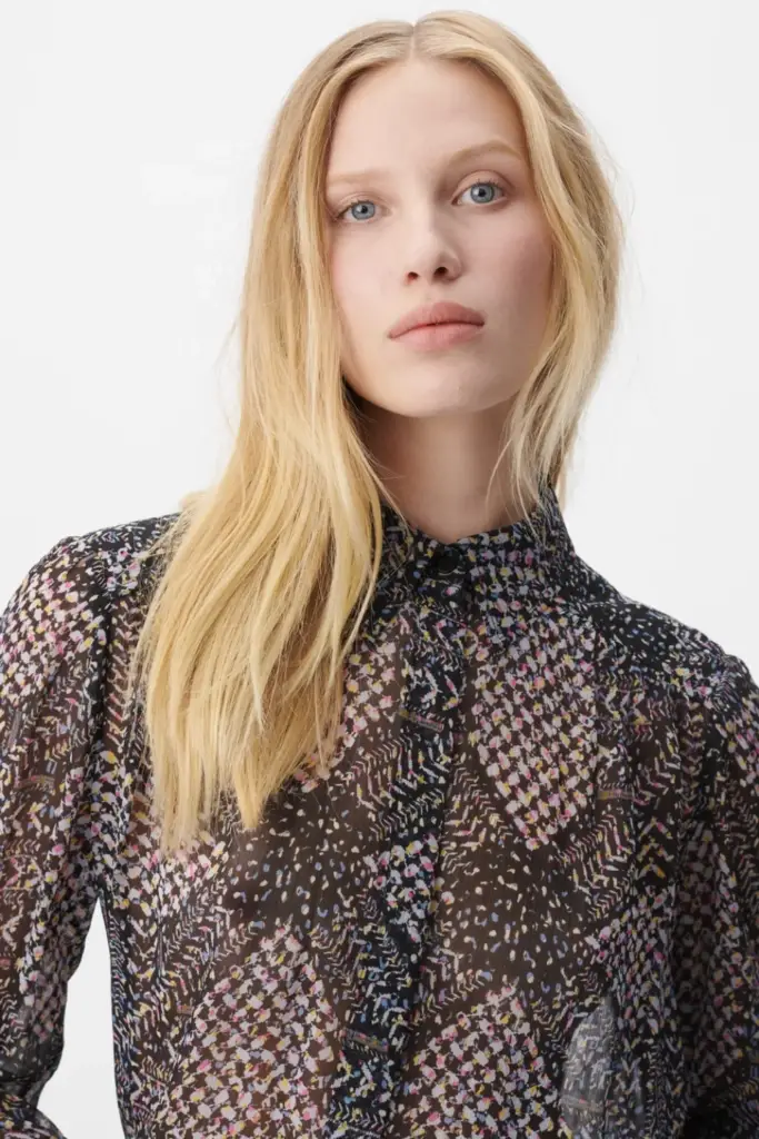 Lala Berlin Blouse Bling viscose heritage star black Kostenlose Rückgabe